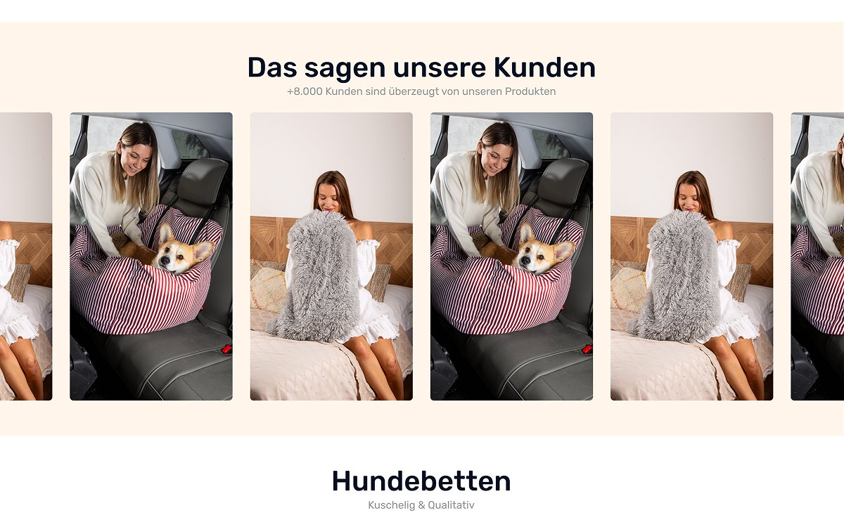 Belune website screen 3