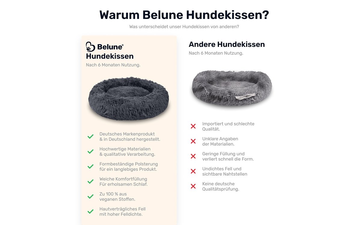 Belune website screen 10