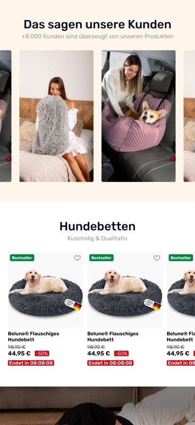 Belune mobile screen 3