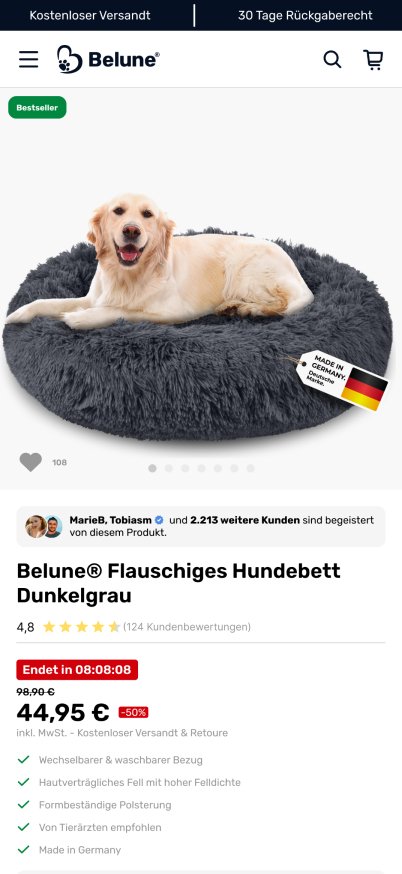 Belune mobile screen 5