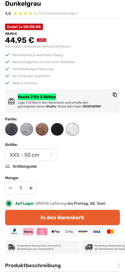 Belune mobile screen 6