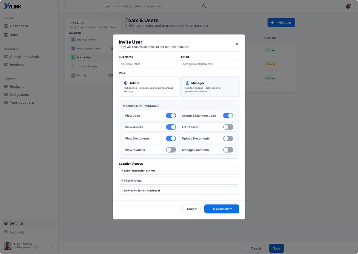 YLink app screen 43