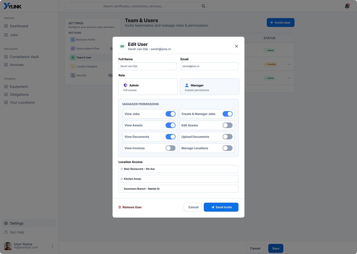 YLink app screen 44